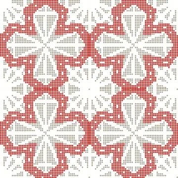 Halftone colorful seamless retro pattern star polygon geometry cross line Stock Illustration