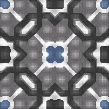 Halftone colorful seamless retro pattern grey tone polygon geometry star 스톡 일러스트