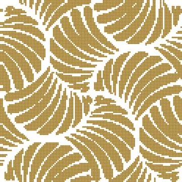 Halftone colorful seamless retro pattern golden fan seashell shape spiral Illustrazione stock