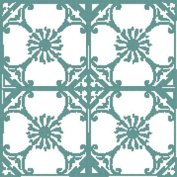 Halftone colorful seamless retro pattern spiral flower kaleidoscope triangle  Stock Illustration