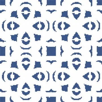 Halftone colorful seamless retro pattern water drop shape geometry kaleidosco Stock Illustration