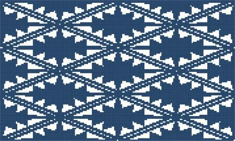 Halftone colorful seamless retro pattern navy blue rhomb check cross geometry Stock Illustration