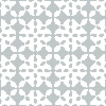 Halftone colorful seamless retro pattern check curve cross geometry Stock Illustration