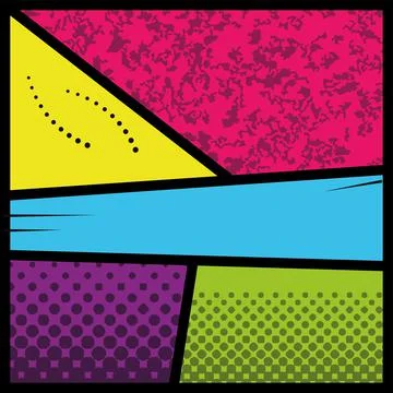 Halftone comic background Stock Illustration