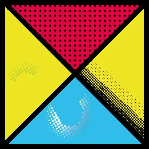 Halftone comic background Stock Illustration