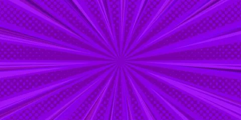 Halftone comic background. Violet wallpaper template with superhero design Stock Illustration