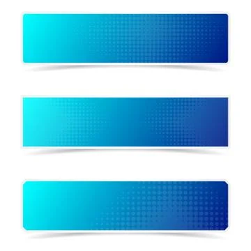 Halftone creative banners Stock-Illustration