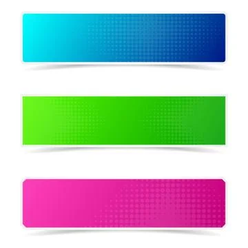 Halftone creative banners イラスト素材