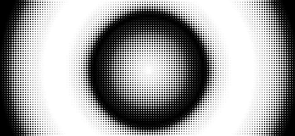 Halftone design background. halftone random circle dots raster texture Illustration