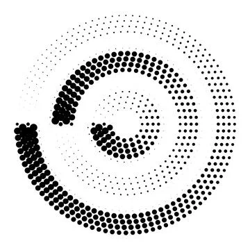 Halftone design background. halftone random circle dots raster texture Stock Illustration