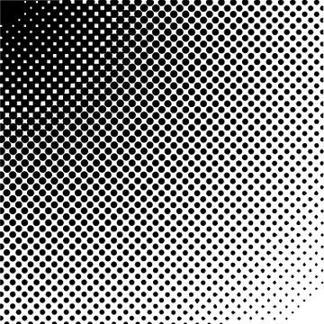 Halftone design elements. Vector halftone gradient. Dot pattern Stock Illustration