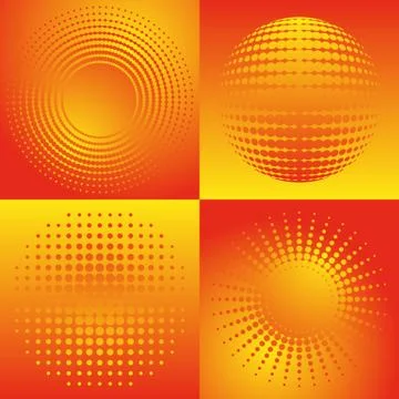 Halftone design Stock-Illustration