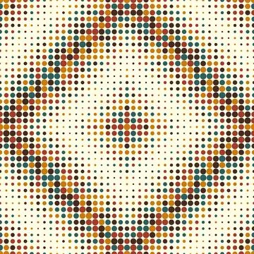 Halftone diagonal seamless pattern, vector illustration. Stock Illustration
