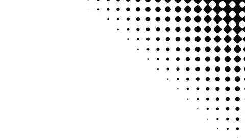 Halftone dot background. Abstract halftone dots pattern with white dot and black Stock Footage 347719773