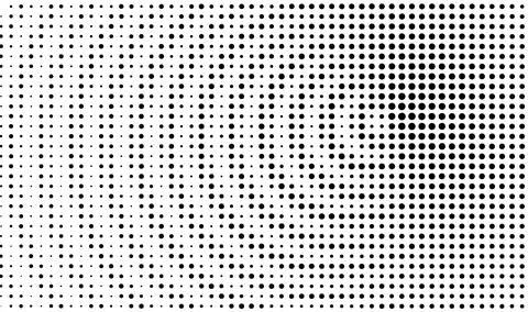 Halftone dot background with alternating circular density bands, arranged in a Stock Illustration