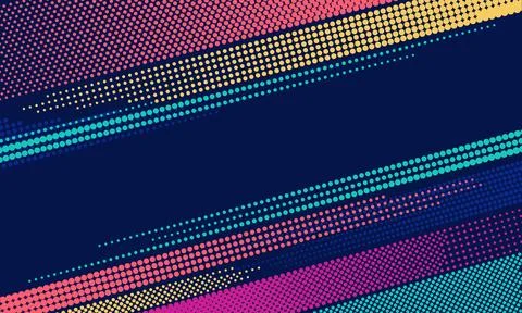Halftone Dot Color Splat Stock Illustration