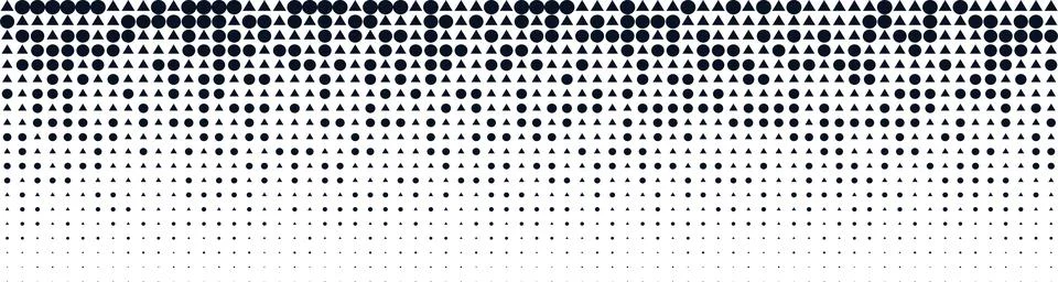 Halftone Dot Gradient Pattern on Digital Display Background 库存插图