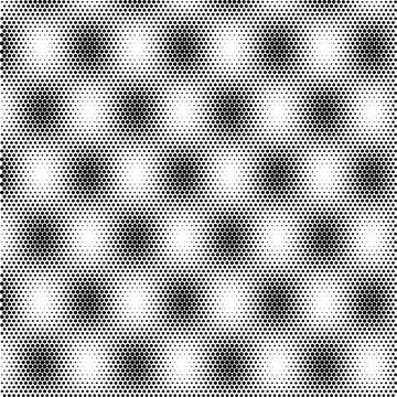 Halftone dot pattern abstract texture in black and white for graphic design.. Stock Illustration