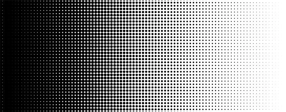 Halftone dot pattern gradient background circle comic fade. Stock Illustration