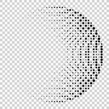Halftone dot pattern. Gradient design element. Stockillustratie