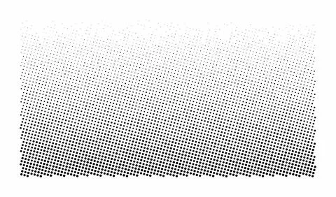 Halftone dot pattern texture. Black circles fading into white space. Retro .. Illustrazione stock
