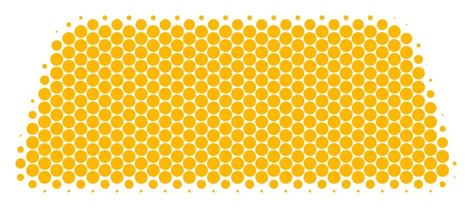 Halftone Dot Treasure Brick Icon Stock Illustration