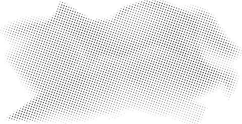 Halftone dot wave pattern background,  grunge dot effect Stock Illustration