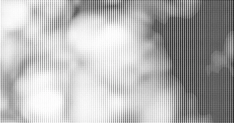 Halftone dots abstract background loop with moving black points on white Stock Footage 338377078