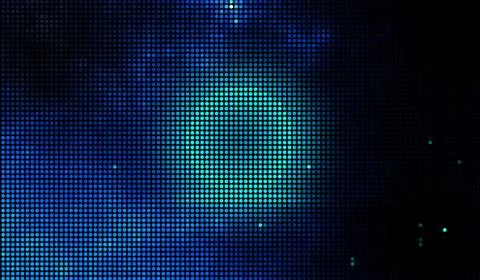 Halftone dots abstract digital technology blue light on blue background. Illustrazione stock