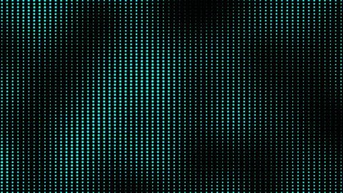 Halftone dots background. Abstract dynamic with blue dots on black backgrou.. Illustrazione stock