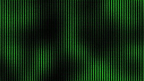 Halftone dots background. Abstract dynamic with green dots on black backgro.. Stock Illustration