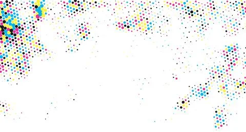 Halftone dots background, Black and White Halftone Dot Pattern Stock Illustration