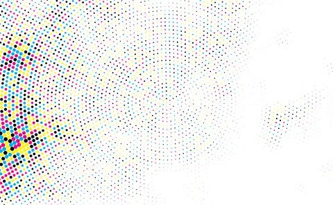 Halftone dots background, Black and White Halftone Dot Pattern Stock Illustration