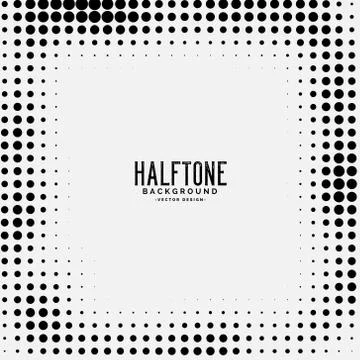 Halftone dots background design vector Illustrazione stock