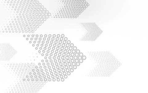 Halftone dots design background. Abstract white and gray gradient background. Stock Illustration