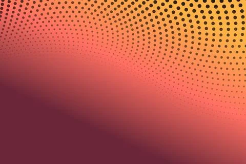 Halftone Dots Gradient Background in Orange and Red Stock Illustration