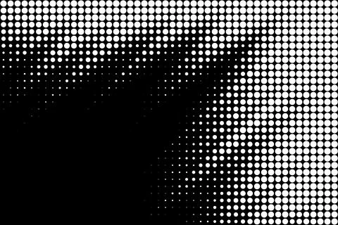 Halftone Dots Gradient from Top to Right Stock Illustration