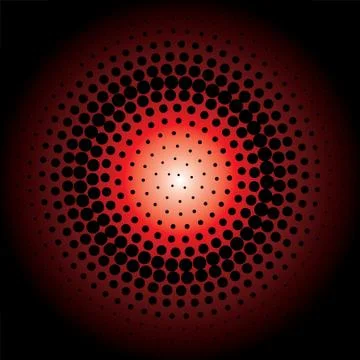 Halftone dots Stock Illustration