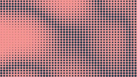 Halftone dots motion background. Wave pattern. Video stock 124641066