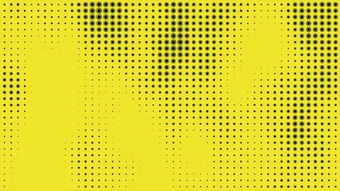 Halftone dots motion loop background, UHD Halftone comic dot animation. Wave Stock Footage 123106382