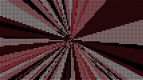 Halftone dots Motion speed line red color on black background Stock Footage 244389998