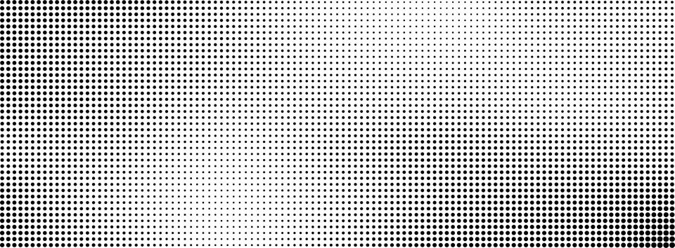 Halftone dots pattern background. Black and white dotted gradient with vint.. Stock Illustration