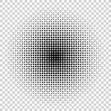 Halftone dots pattern background with gradient effect in black and white  h.. Stock Photos