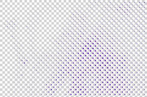 Halftone dots pattern, blue and black dots on white background Stock Illustration