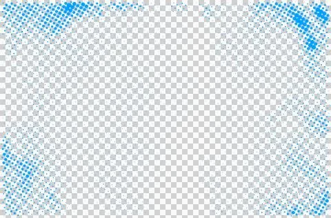 Halftone dots pattern with blue gradient on white background Stock Illustration