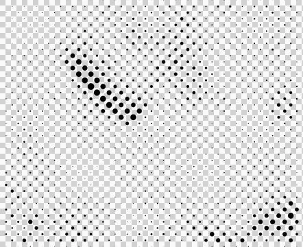 Halftone dots pattern, gradient effect, black and white イラスト素材