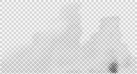 Halftone dots pattern, gradient effect イラスト素材
