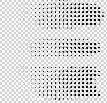 Halftone dots pattern, gradient effect, black and white Stock Illustration