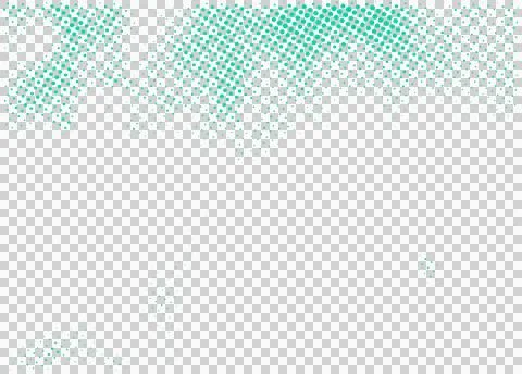Halftone dots pattern, gradient green effect on white background イラスト素材