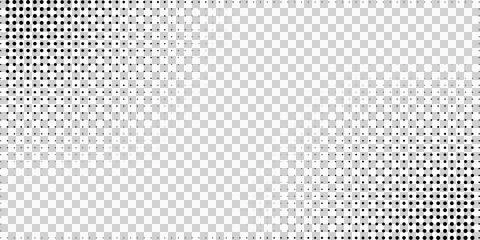 Halftone dots pattern, gradient texture background Illustrazione stock